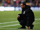 Charlton Athletic boss Guy Luzon on the touchline during the Championship match against Wolverhampton Wanderers on January 25, 2015