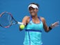 Heather Watson in action on day two of the Australian Open on January 20, 2015