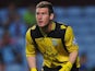 Jed Steer in action for Aston Villa on August 28, 2013