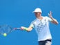 Kevin Anderson in action on day three of the Australian Open on January 21, 2015