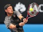 Lleyton Hewitt in action on day two of the Australian Open on January 20, 2015