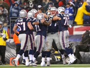 New England Patriots Julian Edelman levitates after catching a Tom Brady  pass for a three yard TD against the Seattle Seahawks in the fourth quarter  of Super Bowl XLIX at University of