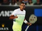 Nick Kyrgios in action on day one of the Australian Open on January 19, 2015