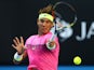 Rafael Nadal in action on day three of the Australian Open on January 21, 2015