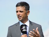 Star Sports commentator Rahul Dravid ahead of day four of 1st Investec Test match between England and India at Trent Bridge on July 12, 2014