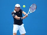 Roberto Bautista Agut in action on day two of the Australian Open on january 20, 2015