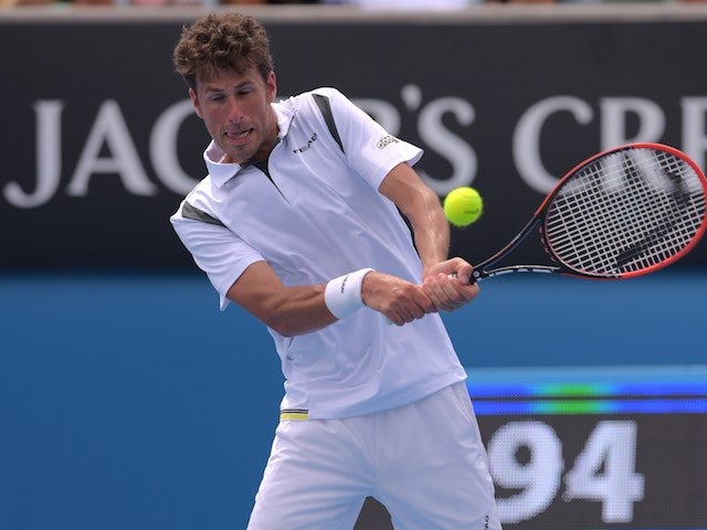 Robin Haase in action on day two of the Australian Open on January 20, 2015