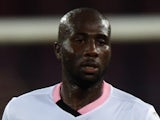 Sol Bamba of Palermo in action during the Serie A match between SSC Napoli and US Citta di Palermo at Stadio San Paolo on September 24, 2014