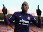 Diafra Sakho of West Ham United celebrates scoring his side's opening goal during the FA Cup Fourth Round match between Bristol City and West Ham United at Ashton Gate on January 25, 2015