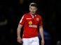 Adam Dugdale of Crewe in action during the Johnstone's Paint Trophy Northern Section Final Second Leg match between Crewe Alexandra and Coventry City at the Alexandra Stadium on February 20, 2013
