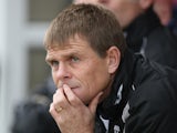 Gillingham manager Andy Hessenthaler looks on during the npower League Two match between Northampton Town and Gillingham at Sixfields Stadium on October 30, 2010