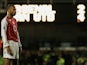 Thierry Henry of Arsenal looks dejected as Manchester take a 2-4 lead during the Barclays Premiership match between Arsenal and Manchester United at Highbury on February 1, 2005