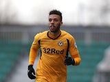 Christian Jolley of Newport County AFC in action during the Sky Bet League Two match between Newport County and Northampton Town at Rodney Parade on January 4, 2014