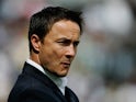  Leeds manager Dennis Wise looks on during the Coca-Cola Championship match between Derby County and Leeds United at Pride Park on May 6 2007,