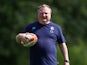 England Head Coach Gary Street looks on during an England Training Session during the IRB Women's Rugby World Cup 2014 at Stade Montelievres on August 15, 2014