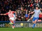 Jonathan Walters of Stoke City scores the opening goal during the Barclays Premier League match against QPR on January 31, 2015
