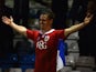 Matt Smith of Bristol City celebrates his goal during the Johnstone's Paint Southern Area Final, first leg match between Gillingham and Bristol City at Priestfield Stadium on January 6, 2015