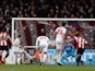 Grant Leadbitter of Middlesbrough scores from the penalty spot past David Button the Brentford goalkeeper during the Sky Bet Championship match between Brentford and Middlesbrough at Griffin Park on January 31, 2015