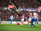 Niko Kranjcar of QPR scores their first goal during the Barclays Premier League match against Stoke City on January 31, 2015