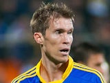 Aleksandr Hleb of FC BATE Borisov in action during the UEFA Champions League group stage match between FC Bayern Munich on October 2, 2012