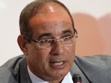 Moroccan national team manager Badou Ezzaki holds a press conference on August 28, 2014