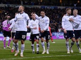 Bolton's Icelandic striker Eidur Gudjohnsen celebrates after scoring his team's first goal from a penalty during the FA Cup fourth round replay football match between Bolton and Liverpool at the Reebok Stadium in Bolton, on February 4, 2015