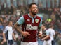 Danny Ings of Burnley celebrates scoring their second goal during the Barclays Premier League match between Burnley and West Bromwich Albion at Turf Moor on February 8, 2015