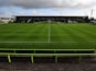 A general view of the pitch ahead of the FA Cup first round match between Forest Green Rovers and Scunthorpe United at The New Lawn on November 9, 2014