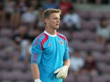 George Long of Sheffield United in action during the Pre-Season Friendly match between Northampton Town and Sheffield United at Sixfields Stadium on July 22, 2014
