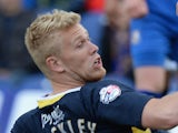 Jayden Stockley of Torquay United during the Sky Bet League Two match between Mansfield Town and Torquay United on April 26, 2015