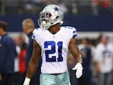 Joseph Randle #21 of the Dallas Cowboys before a game against the New York Giants at AT&T Stadium on October 19, 2014