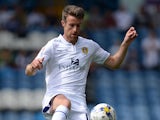 Michael Tonge of Leeds United during a pre-season friendly match between Leeds United and Dundee United at Elland Road on August 2, 2014