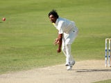 Rahat Ali of Pakistan bowls during day one of the second test between Pakistan and New Zealand at Dubai International Stadium on November 17, 2014