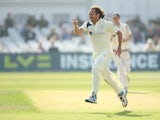 Ryan Sidebottom of Yorkshire celebrates taking the wicket of Luke Fletcher of Notts during the fourth day of the LV County Championship match between Nottinghamshire and Yorkshire at Trent Bridge on September 12, 2014