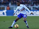 Samuel Eto'o of UC Sampdoria in action during the Serie A match between Torino FC and UC Sampdoria at Stadio Olimpico di Torino on February 1, 2015