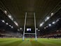 A general view shows the inside of The Millennium stadium in Cardiff, south Wales on February 21, 2014
