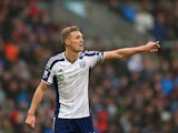Captain Darren Fletcher of West Brom in action during the Barclays Premier League match between Burnley and West Bromwich Albion at Turf Moor on February 8, 2015