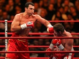 Wladimir Klitschko of Ukraine lands a left jab to the head of Sultan Ibragimov of Russia during their WBO and IBF/IBO Unification Heavyweight World Championship bout on February 23, 2008