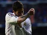 Real Madrid's midfielder Isco celebrates after scoring a goal during the Spanish league football match against RC Deportivo de la Coruna on February 14, 2015