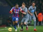 Jason Puncheon of Crystal Palace and Jack Colback of Newcastle United battle for ball during the Barclays Premier League match on February 11, 2015