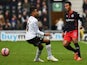 Jordan Obita of Reading takes on Jesse Lingard of Derby County during the FA Cup Fifth Round match between Derby County and Reading at iPro Stadium on February 14, 2015