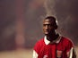Kevin Campbell of Arsenal 'steaming'' during a Coca Cola Cup match against Sheffield Wednesday at Highbury in London