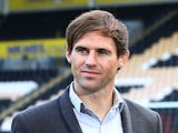 Kevin Kilbane during BBC television's football focus prior to kickoff during the Barclays Premier League match between Hull City and West Ham United at KC Stadium on September 28, 2013
