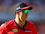Tom Cooper of the Renegades looks on in field during the Big Bash League match between the Perth Scorchers and the Melbourne Renegades at WACA on December 26, 2014