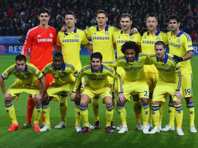 The Chelsea lineup to face PSG in the Champions League on February 17, 2015