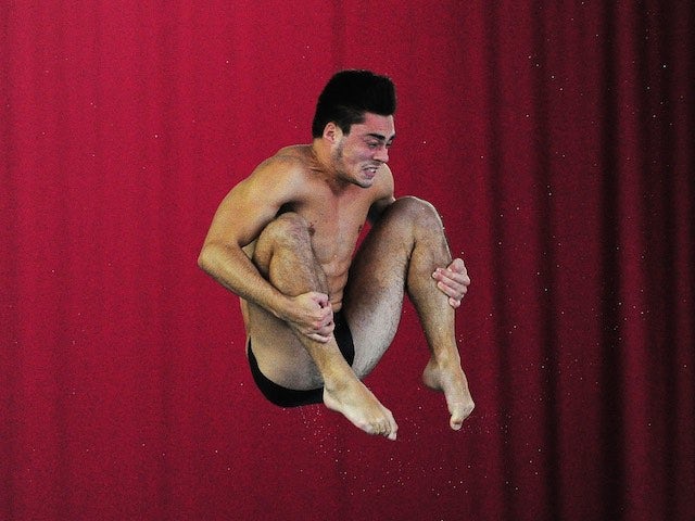 Chris Mears competes in the men's 3m prelim at the National Diving Championships on February 21, 2015