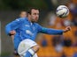 Dave McKay St Johnstone controls the ball during the UEFA Europa League Third Qualifying Round, First Leg match between St Johnstone and Spartak Trnava, at McDiarmid Park on July 31, 2014