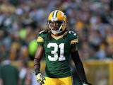 Cornerback Davon House #31 of the Green Bay Packers during the NFL game against the New York Jets at Lambeau Field on September 14, 2014