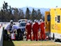Fernando Alonso is transferred to hospital after crashing during testing on February 22, 2015