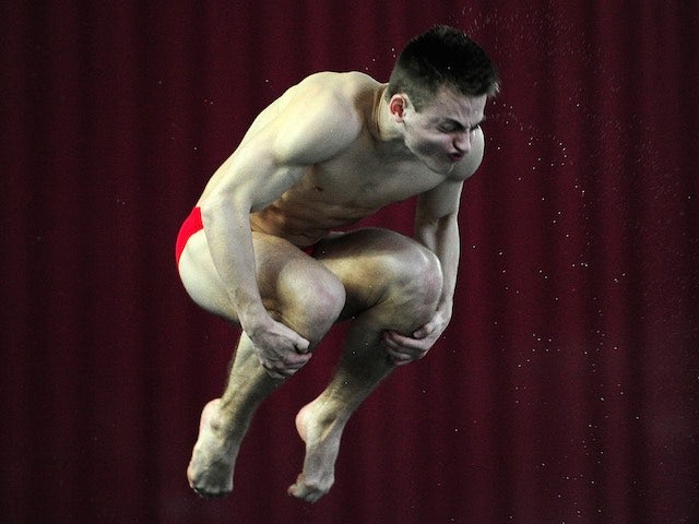 Jack Haslam competes in the 1m prelims at the National Championships on February 20, 2015